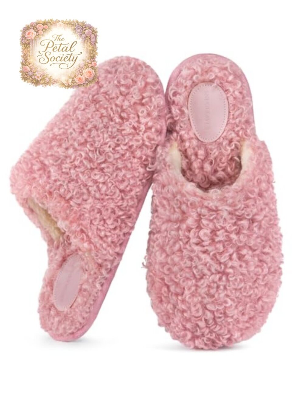 Women's Scuff Slippers Furry Memory Foam House Shoes